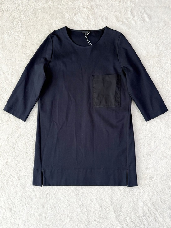 COS Dresses & Skirts - NWOT COS Woman Navy Blue Cotton Relax Shirt Dress MEDIUM Contemporary Minimal